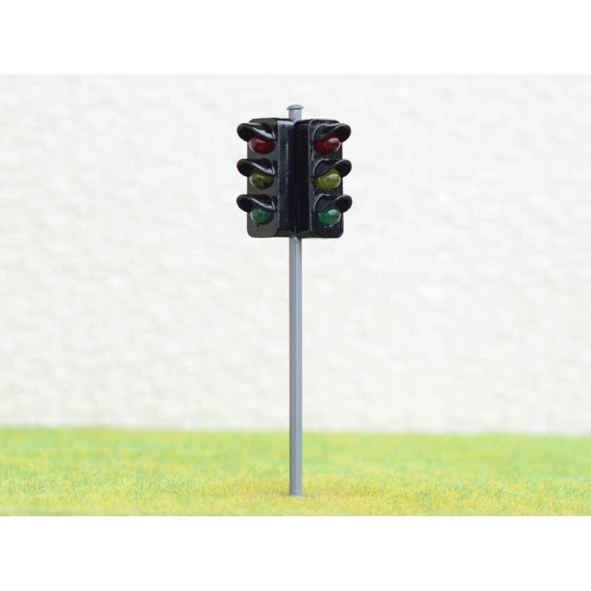 1 x traffic signal light O scale model railroad crossing walk led lamp #GR33